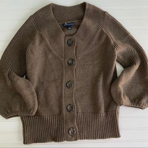 Banana Republic brown 3/4 sleeve sweater
